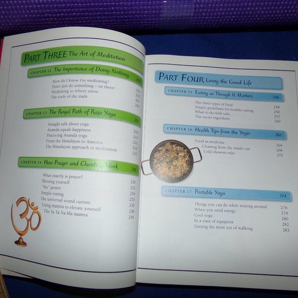 DK Keep It Simple Series (KISS) Yoga Book & New Purple 5 mm Yoga Mat - Picture 15 of 16